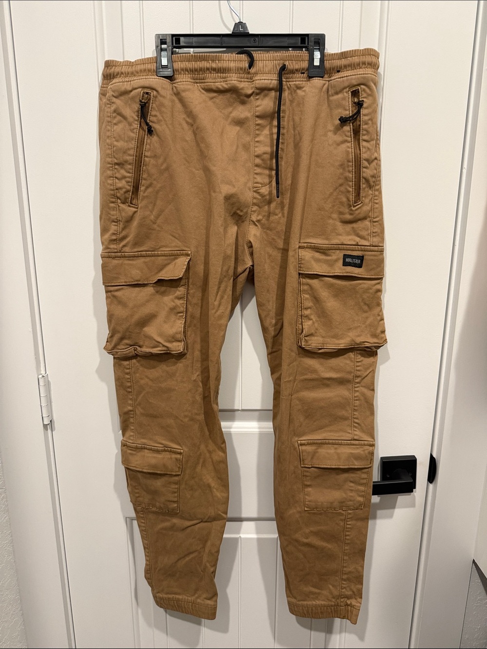 Hollister Tan Cargo Jogger Pants